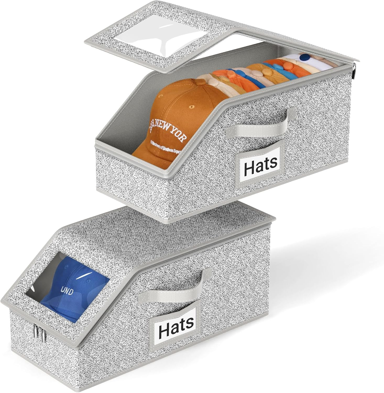 Holds up to 24 Caps Hat Organizer for Closet
