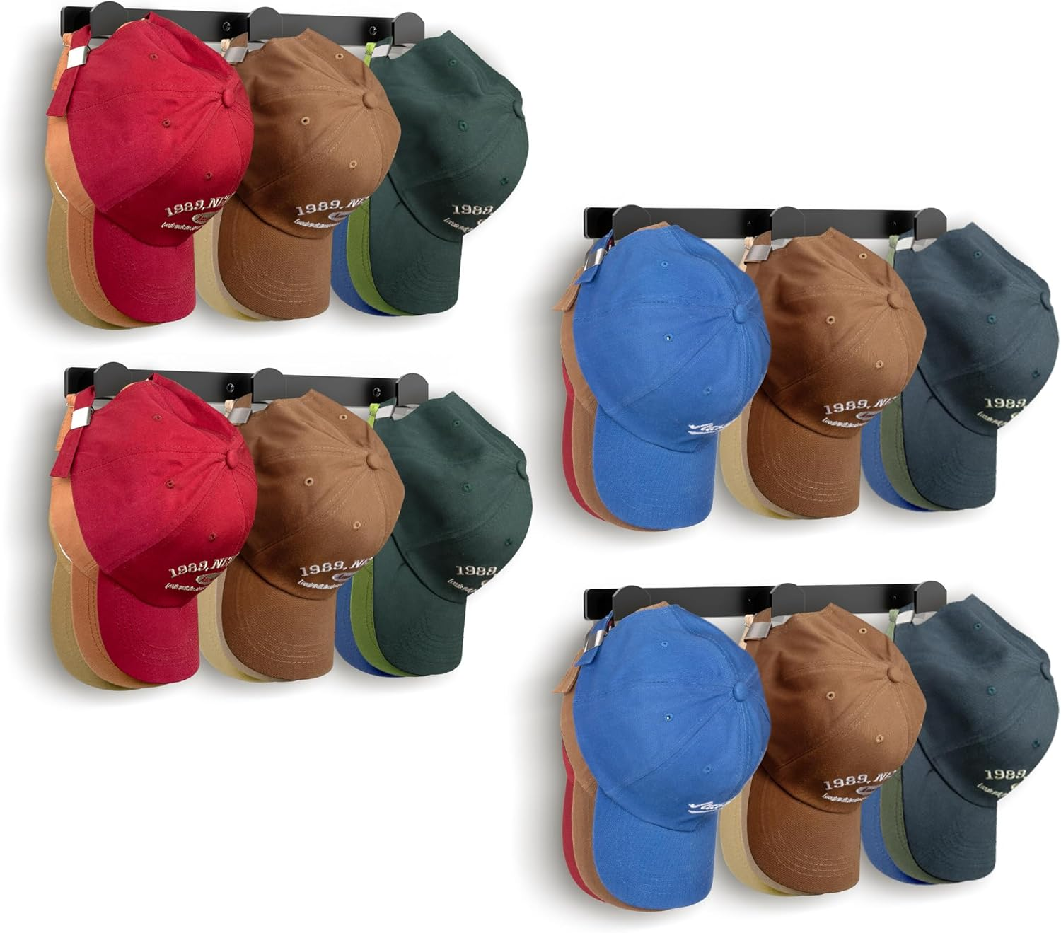  Hat Organizer for Baseball Caps Holds 36 Hats